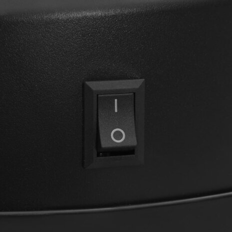 Prullenbak met automatische sensor 50 L koolstofstaal zwart 6