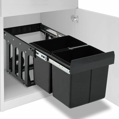Inbouwprullenbak uittrekbaar soft-close 36 L 1