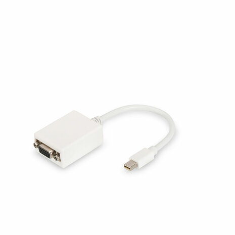 Adapter DisplayPort naar VGA Digitus by Assmann DB-340407-001-W Wit Zwart 15 cm 1