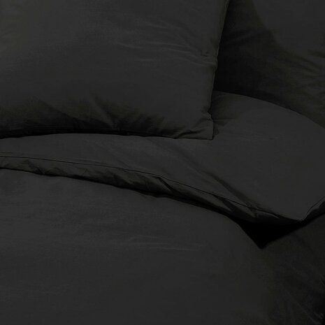 Dekbedovertrekset lichtgewicht 240x220 cm microvezel zwart 7