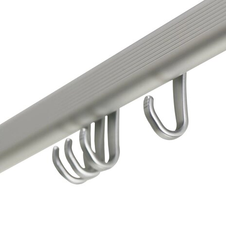 Sealskin Douchegordijnstangenset Easy-Roll mataluminium 2