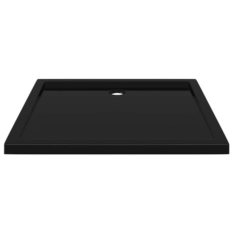 Douchebak rechthoekig 80x90 cm ABS zwart 4