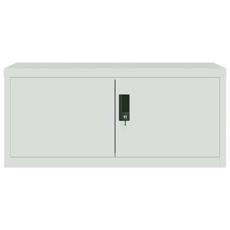 Archiefkast 90x40x130 cm staal lichtgrijs 4