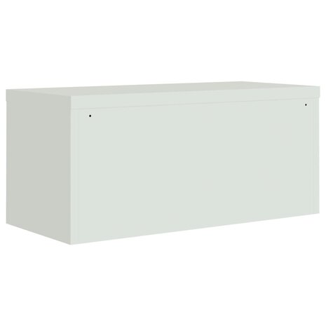 Archiefkast 90x40x180 cm staal lichtgrijs 6