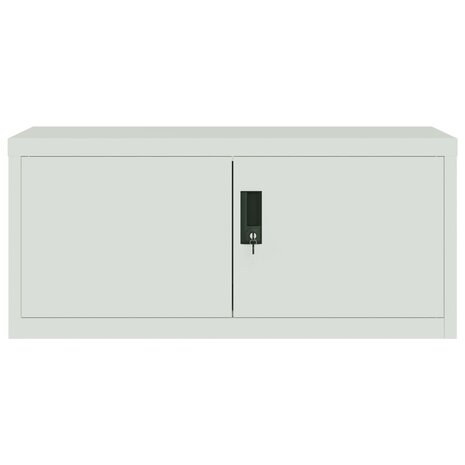 Archiefkast 90x40x40 cm staal lichtgrijs 3