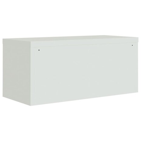 Archiefkast 90x40x40 cm staal lichtgrijs 6