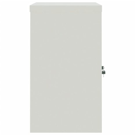 Archiefkast 90x40x70 cm staal lichtgrijs en blauw 5