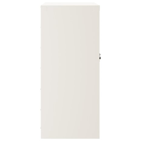 Archiefkast 79x40x90 cm staal wit 5
