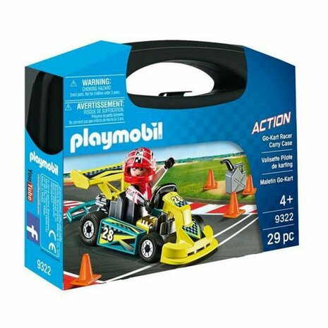Playset City Action Go Kart Playmobil 9322 - Action - Karting Pilot Case (29 pcs) 1