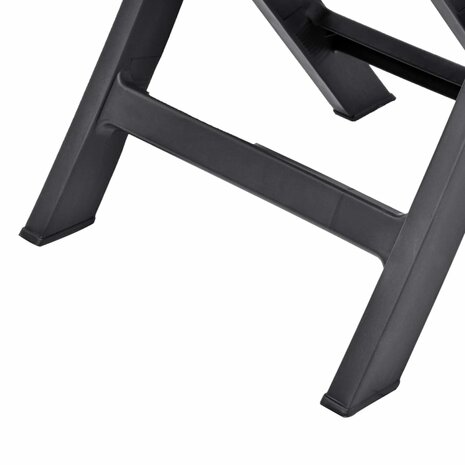Tuinstoelen inklapbaar 2 st kunststof antraciet 8