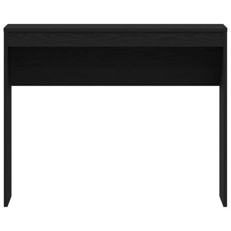 Bureau 90x40x72 cm spaanplaat zwart eikenkleurig 5