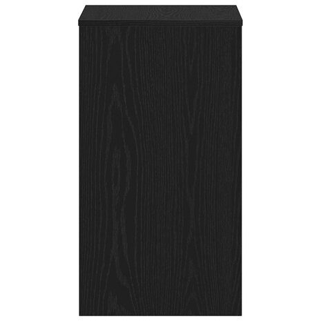 Bureau 90x40x72 cm spaanplaat zwart eikenkleurig 6