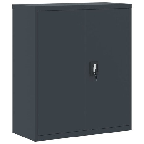 Archiefkast 90x40x145 cm staal antracietkleurig 7