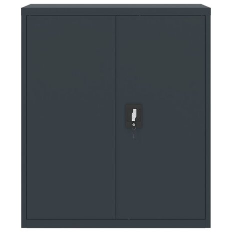 Archiefkast 90x40x145 cm staal antracietkleurig 8