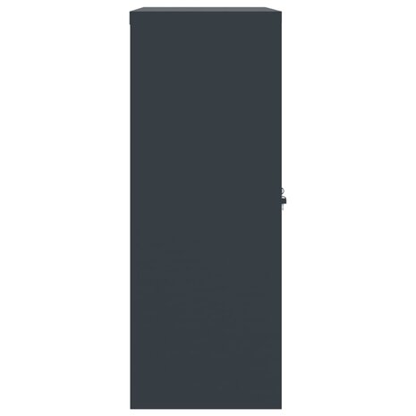 Archiefkast 90x40x105 cm staal antracietkleurig 5