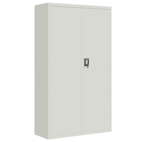 Archiefkast 105x40x180 cm staal lichtgrijs 2