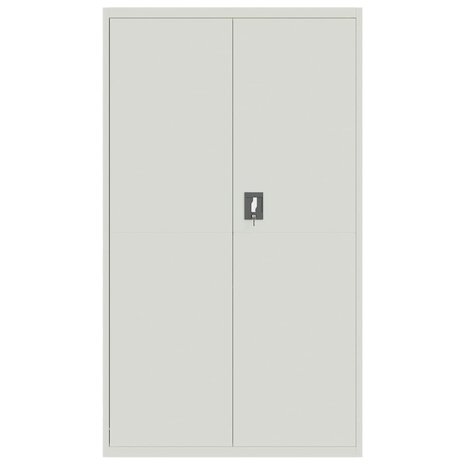 Archiefkast 105x40x180 cm staal lichtgrijs 3