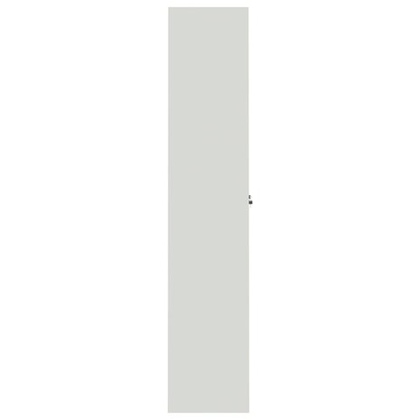 Archiefkast 105x40x180 cm staal lichtgrijs 5