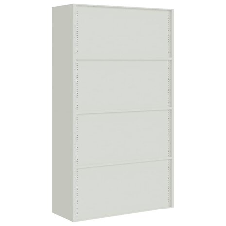 Archiefkast 105x40x180 cm staal lichtgrijs 6