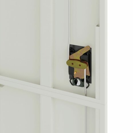 Archiefkast 105x40x180 cm staal lichtgrijs 8