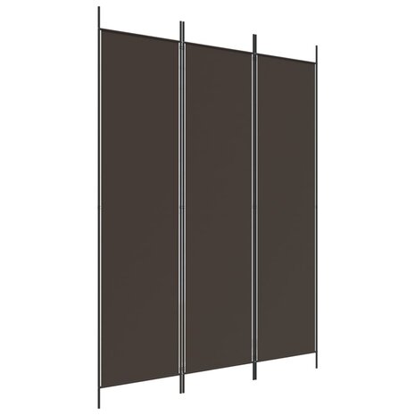  Kamerscherm met 3 panelen 150x200 cm stof bruin 2