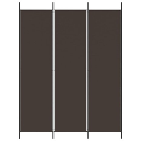  Kamerscherm met 3 panelen 150x200 cm stof bruin 3