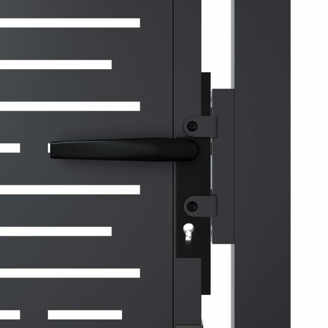 Poort 105x80 cm met vierkantontwerp staal antracietkleurig 6
