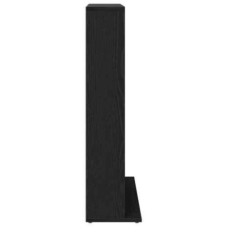 CD-kast 100,5x23x89,5 cm bewerkt hout zwart eikenkleurig 6
