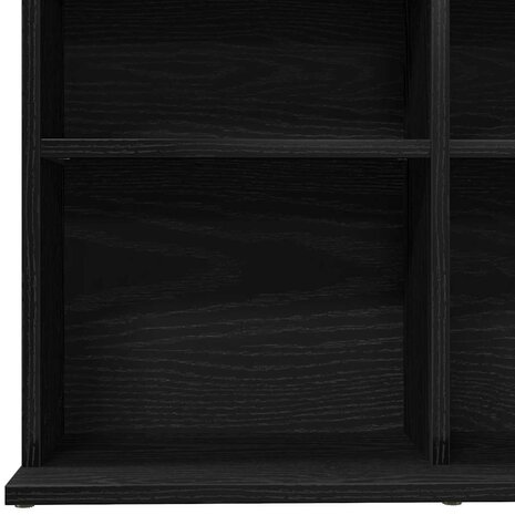 CD-kast 100,5x23x89,5 cm bewerkt hout zwart eikenkleurig 8
