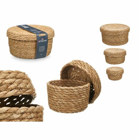 Mandenset GiftDecor SY101703 Natuurlijk Natuurlijke Vezel (6 Stuks) 2