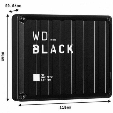 Externe Harde Schijf Western Digital WDBA3A0040BBK-WESN 4 TB HDD Zwart 4