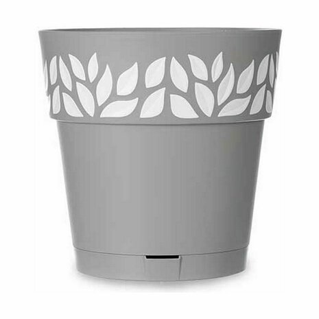 Zelfwaterende bloempot Stefanplast Cloe Grijs Plastic 25 x 25 x 25 cm (6 Stuks) 3
