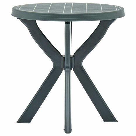 Bistrotafel Ø70 cm kunststof groen 3