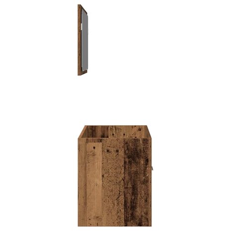 2-delige Badkamermeubelset bewerkt hout oud houtkleurig 7