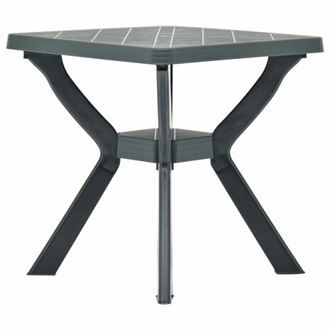 Bistrotafel 70x70x72 cm kunststof groen 1