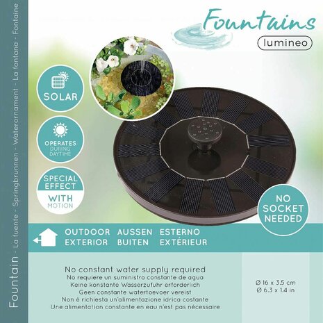Tuinfontein Lumineo fountains 893017 Plastic 16 x 3,5 cm 3