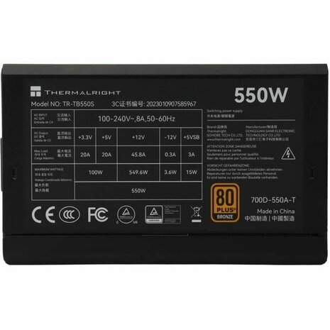 Voedingsbron Thermalright TB550S ATX 550 W 80 Plus Bronze 2