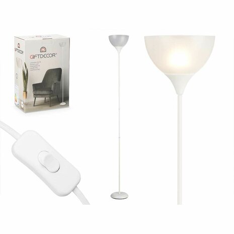 Vloerlamp GiftDecor CE13581-3(133) Wit 60 W 220-240 V 22 x 185 x 22 cm (2 Stuks) 2