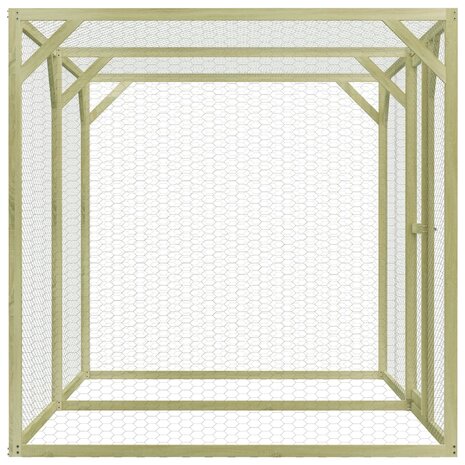 Kippenhok 1,5x3x1,5 m geïmpregneerd grenenhout 3