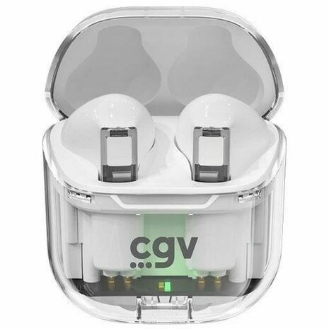 Draadloze Koptelefoon met Oplaadetui CGV URBAN GHOST Wit 2