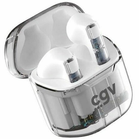 Draadloze Koptelefoon met Oplaadetui CGV URBAN GHOST Wit 3