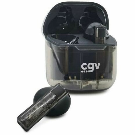 Draadloze Koptelefoon met Oplaadetui CGV URBAN GHOST Zwart 3