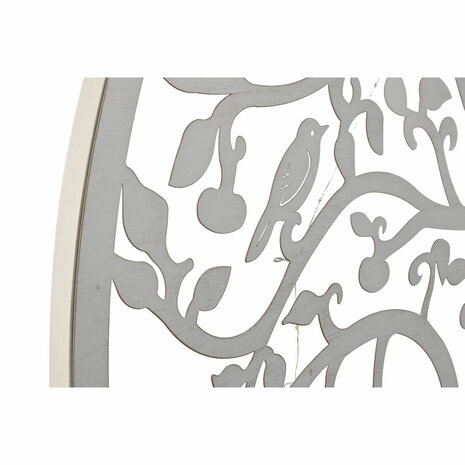 Wanddecoratie Home ESPRIT Wit Boomstructuur Shabby Chic 99 x 2 x 99 cm 2