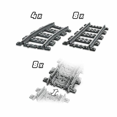 Playset   Lego City 60205 Rail Pack         20 Onderdelen   6