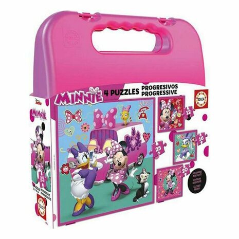 Set van 4 Puzzels Educa Minnie & The Happy Helpers 1