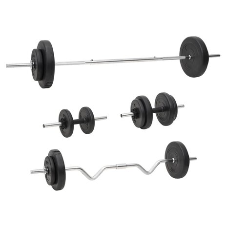 Halterset met gewichten 60 kg  1