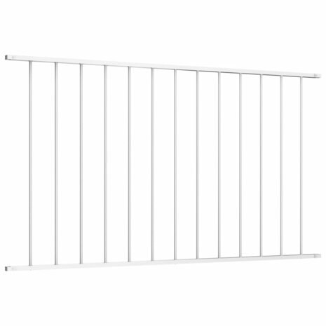Hekpaneel 1,7x1 m gepoedercoat staal wit 2