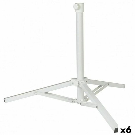 Parasolvoet Aktive Wit Metaal 61 x 49,5 x 61 cm (6 Stuks) 1