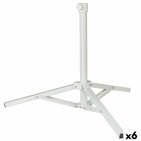 Parasolvoet Aktive Wit Metaal 61 x 49,5 x 61 cm (6 Stuks) 3