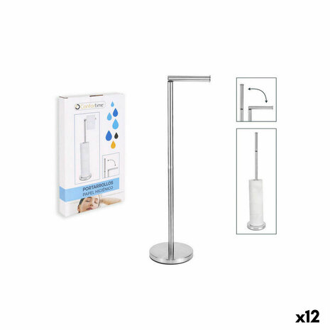 Toiletrolhouder Confortime Roestvrij staal Staal 1